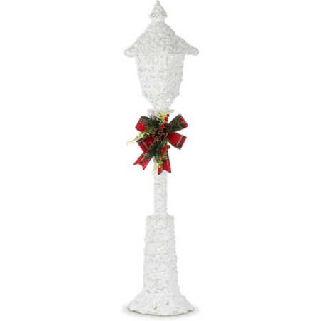 Snow Lamp Post - 90cm - Battery Powered